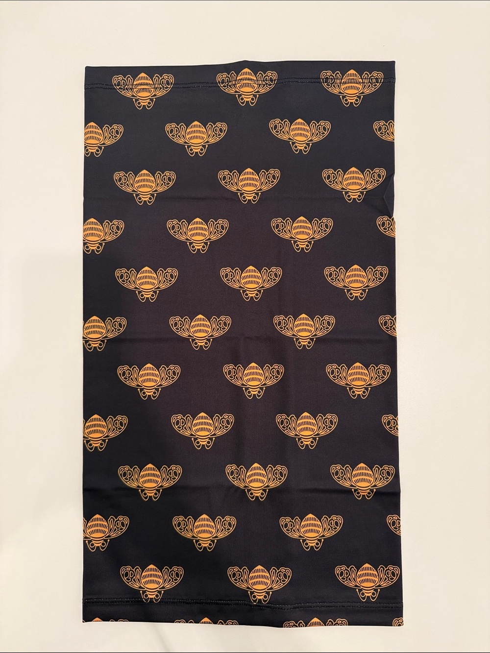 Patron Tequila / Bee Black Neck Gaiter, New, 10” x 17 & 1/2”